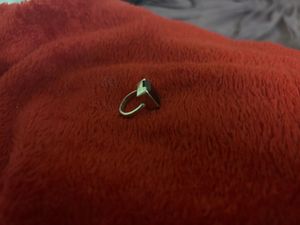 Elegant Silver Ring with Dark Stone