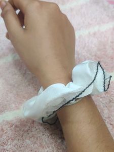 White Scrunchie