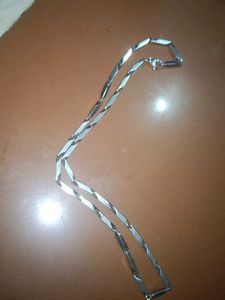 Men Women Silver Chain