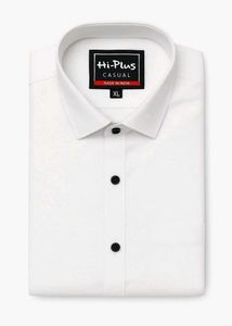Hi-Plus White Casual Shirt - XL