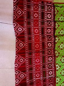 sambalpuri print saree with pata blouse piece