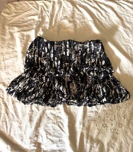 Beautiful Black And White Korean Skirt