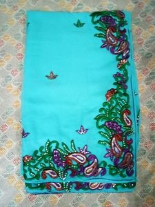 Beautifull Ambroidary Saree