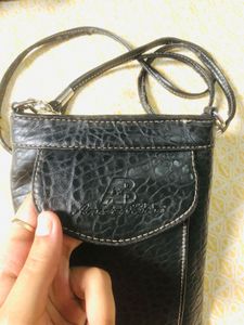 Leather boho phone Crossbody Bag