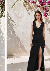 Elegant Black Maxi Dress Price Negotiable