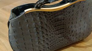 Stylish Alligator Skin Handbag