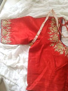Saree With Stitched Blouse