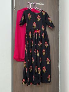 Pure 60-60 Cotton Designer Kurti Plazo Set