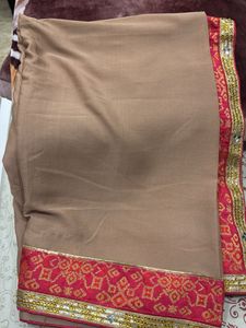Elegant Brown Saree