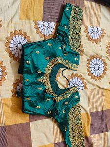 Green Embroidered Blouse