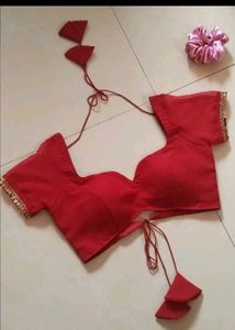 Padded Georgette Drawstring Blouse