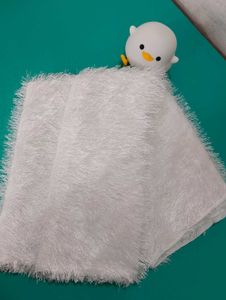 Fluffy White Shawl