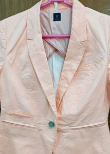 BERSHKA Peach Blazer