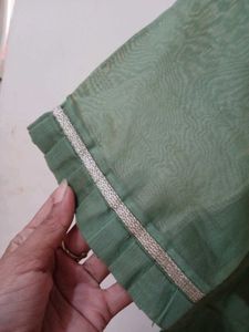 Green &amp; Pink Kurta Set