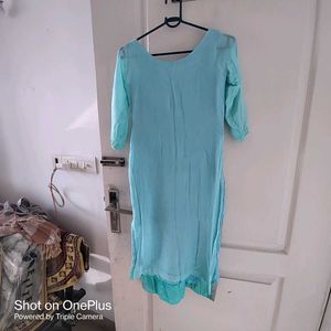 Sky Blue Embroidered Kurta Set