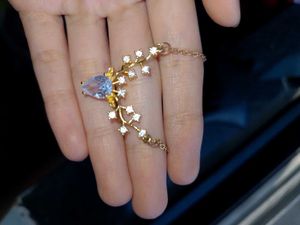 kRYSTALS Gold Plated Zircon Stainless Steel
