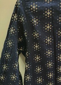 Blue Printed Kurta