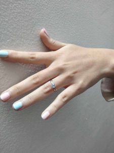 Silver Necklace And Ring Set