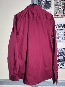 Burgundy Casual Shirt