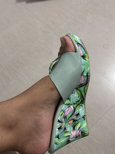 Floral Wedge Heels