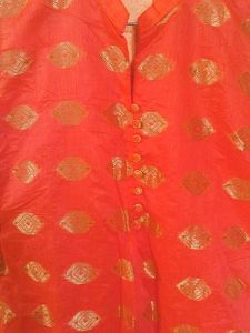 2 Silk And Zari  Kurti V Pretty Colour