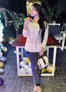 Cute Cream Cable Knit Sweater