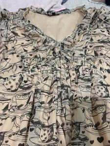 Cute Cup Print Dress