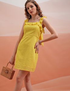 Brand New Ruffle Strap Mini Dress XL