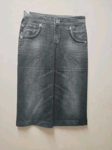Denim Look Skirt