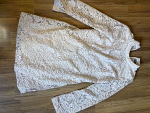 Elegant White Lace Dress