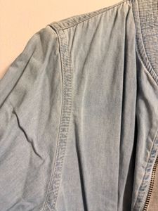 Denim Jacket with Zipper