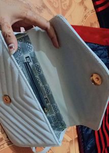 Quilted White Crossbody Bag