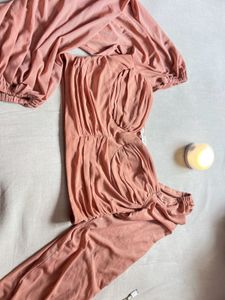 Peach Crop top