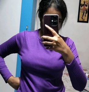 Purple Long Sleeve Top