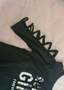 2 Black Crop Tops