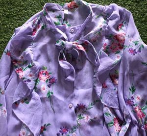 Floral Ruffle Blouse