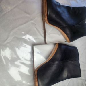 Chic Black Transparent Ankle Boots