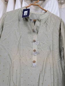 New Grey Festive Kurti