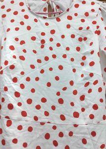 Polka Dot Open Back Dress