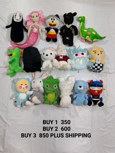Assorted Plush Toy Bundle