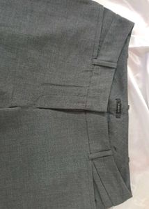 Gray Wide Leg Dress Pants
