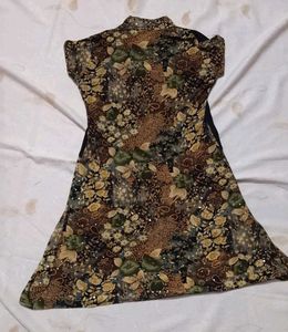 Floral Print A-Line Dress