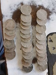 Old Indian Coin 2 &amp;1 Ruppe