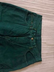 Vintage Green Jeans - Unique Style!