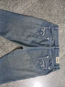 Vintage Embellished Waist Jeans