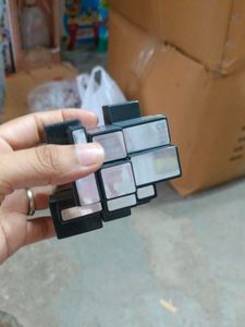 mirror cube golden or silver