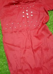 Elegant Red Kurta
