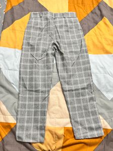 Gray Plaid Trousers