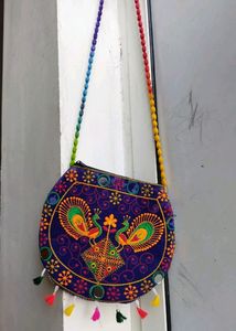 beautiful embroided sling bag