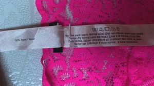 Victoria’s Secret “The Lacie” Hot Pink Lace Thong